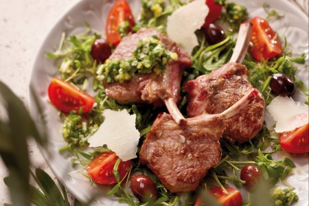 Salade met lamsvlees